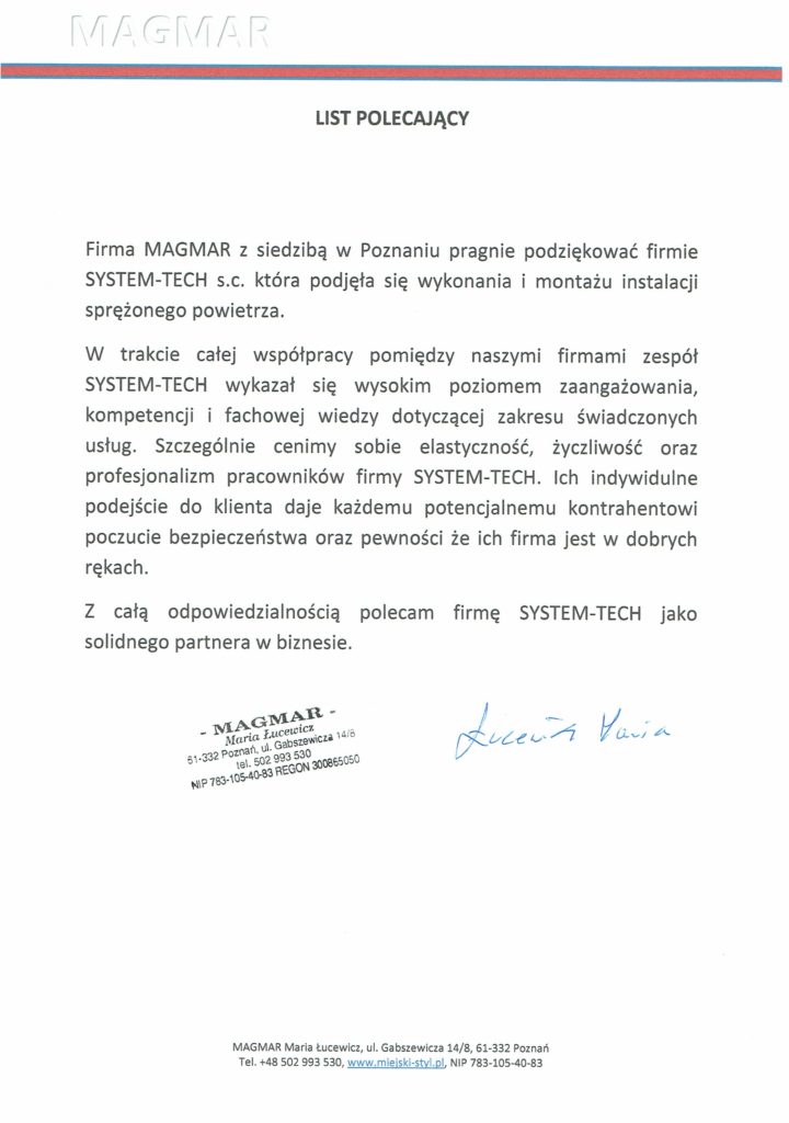 referencje Magmar